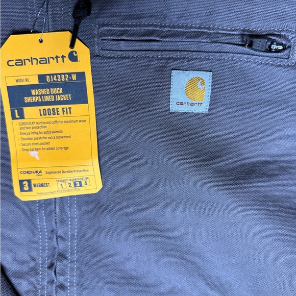 Carhartt Washed Duck Sherpa Lined Jacket - Picture 6 of 8